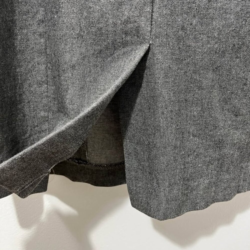 Banana Republic Gray Structured Corpcore Minimalist Sheath Luxe Dress [size 10] - Picture 8 of 10